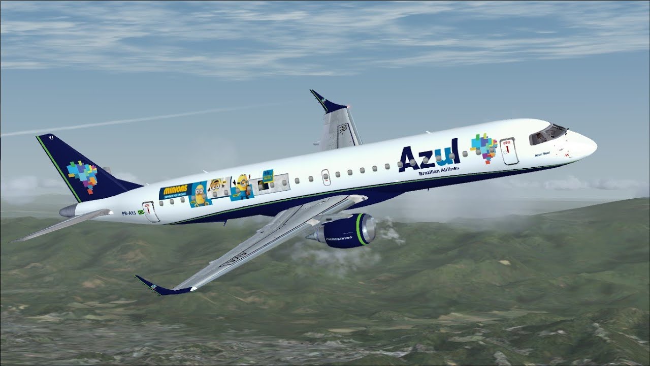 [FSX] Embraer 195 AZUL | Rio de Janeiro (GIG) - Campinas (VCP)