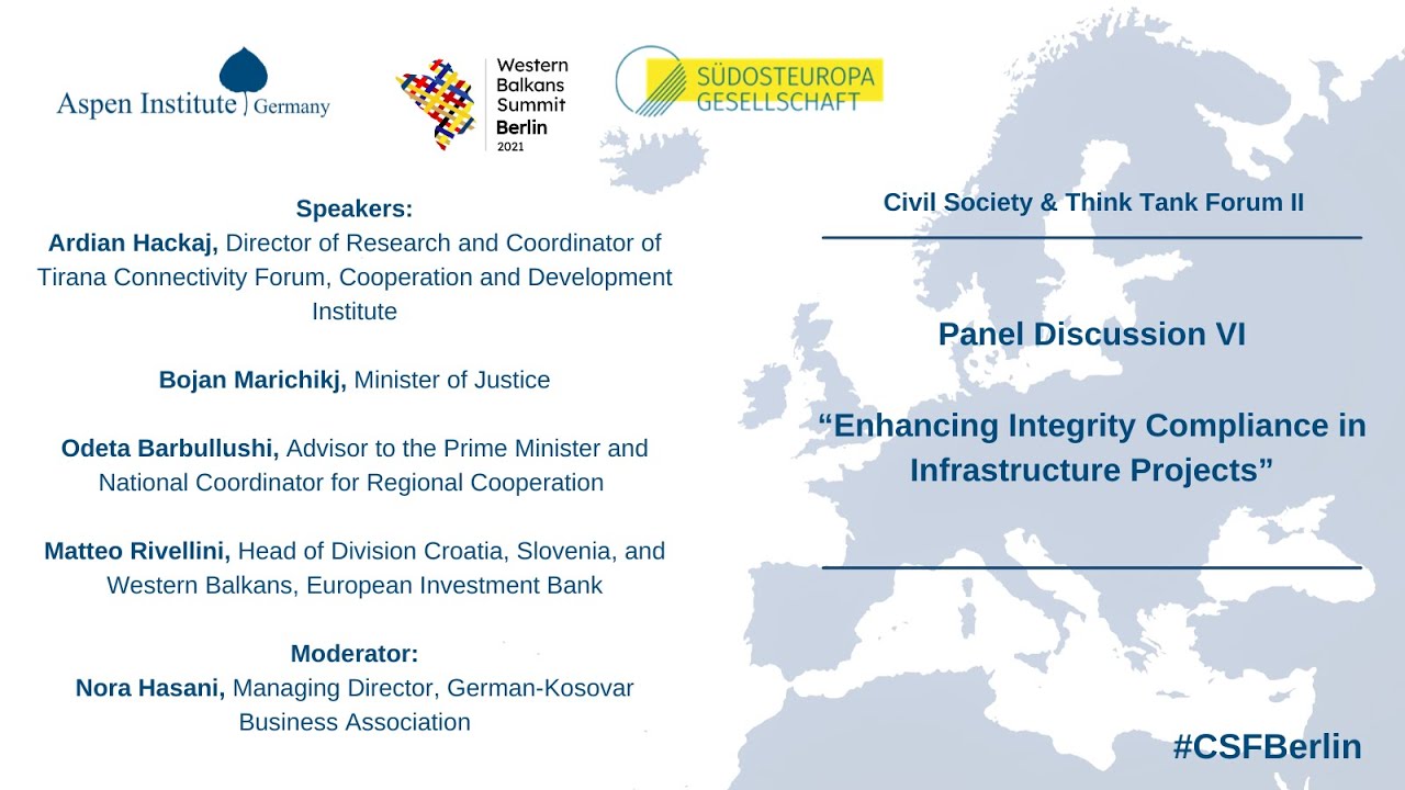 &ldquo;Enhancing Integrity Compliance in Infrastructure Projects&rdquo; CSF 2021