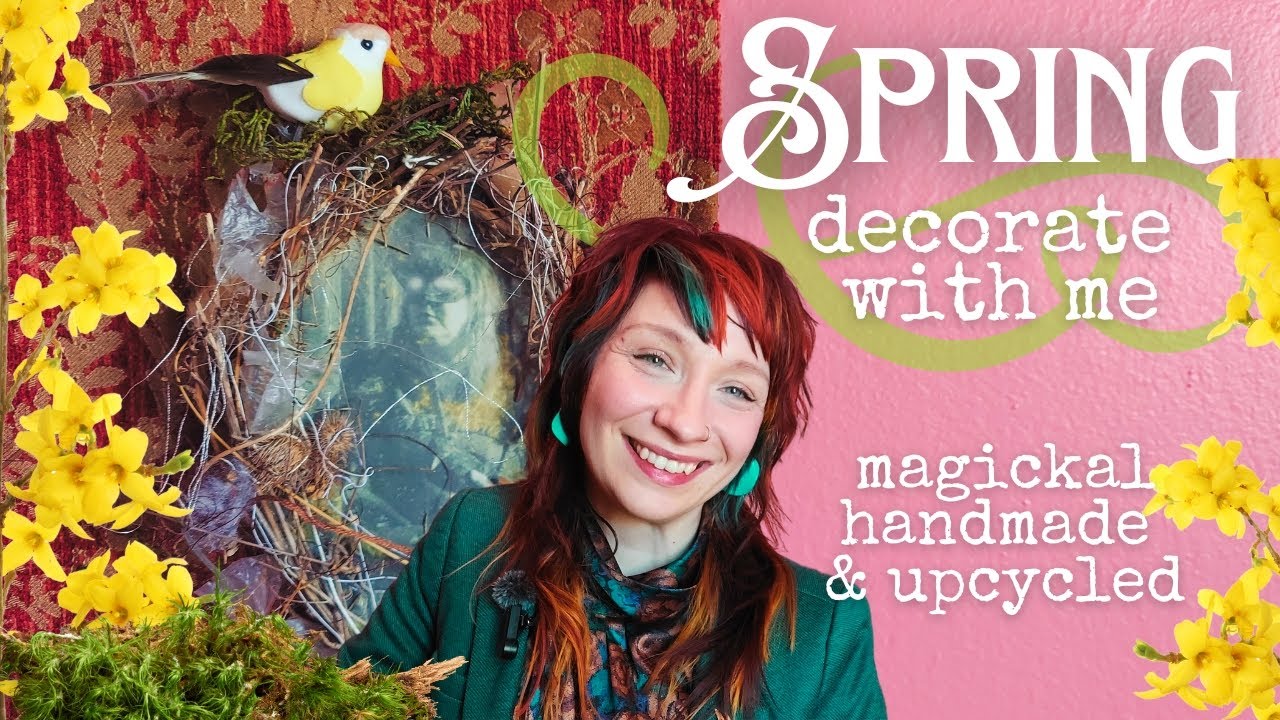 🐦Spring Decorate with Me 🪻 Colorful Handmade Magick in a Low Buy Cottage