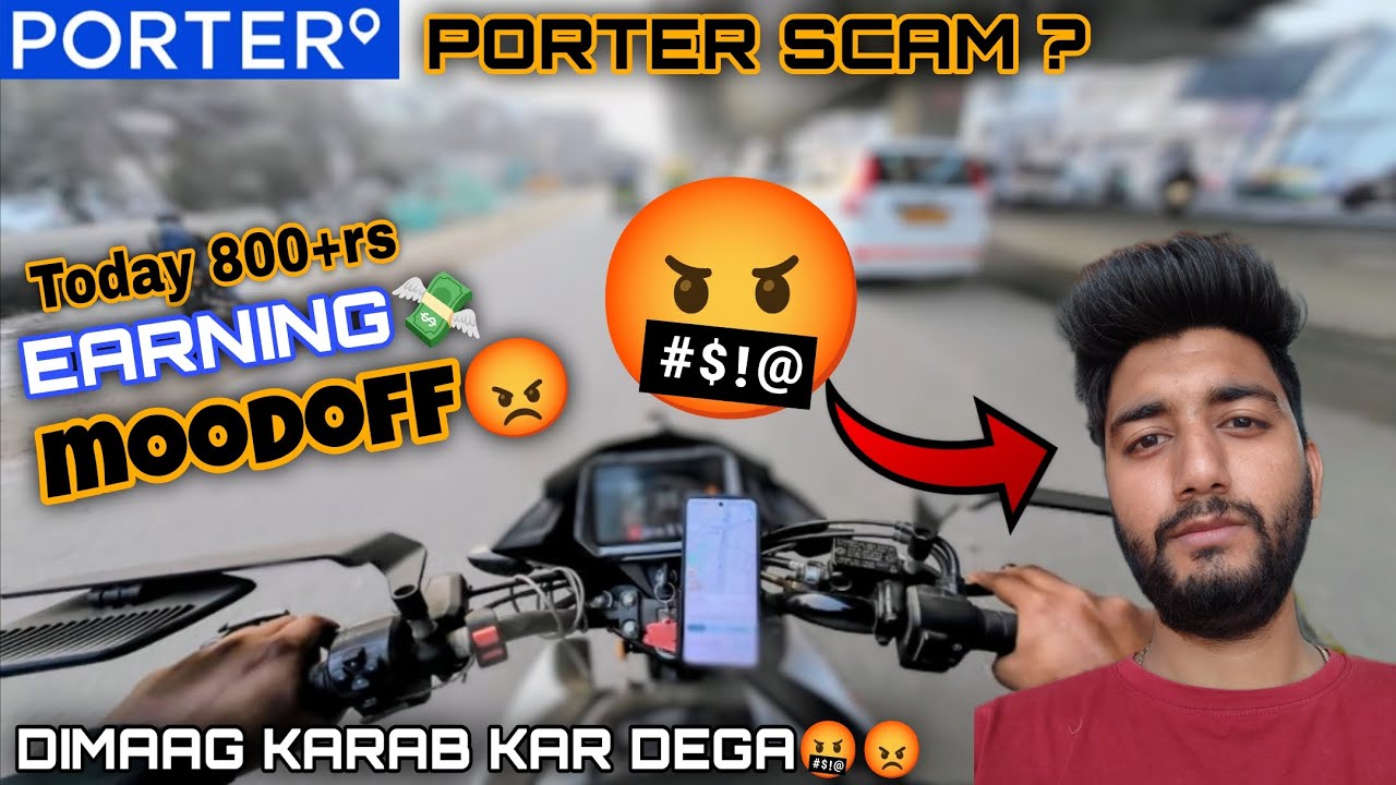 Porter App Reality Check 🚨 | 800₹ Per Day सच या Scam? // Full day Earning by porter app😱😯