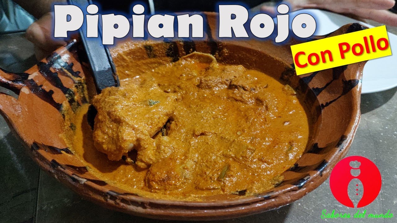 Pipian rojo con pollo, así lo preparo en casa
