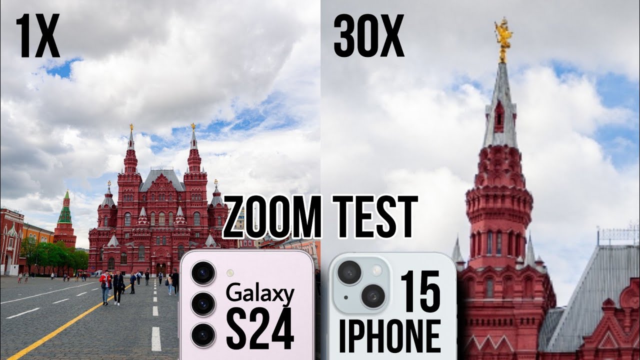 Samsung Galaxy S24 vs iPhone 15 Zoom Test