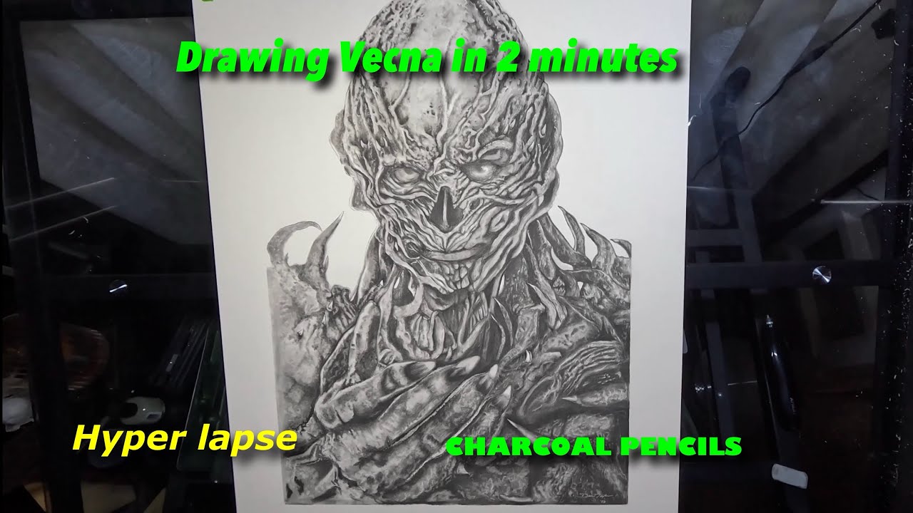 Drawing Vecna from Stranger Things
