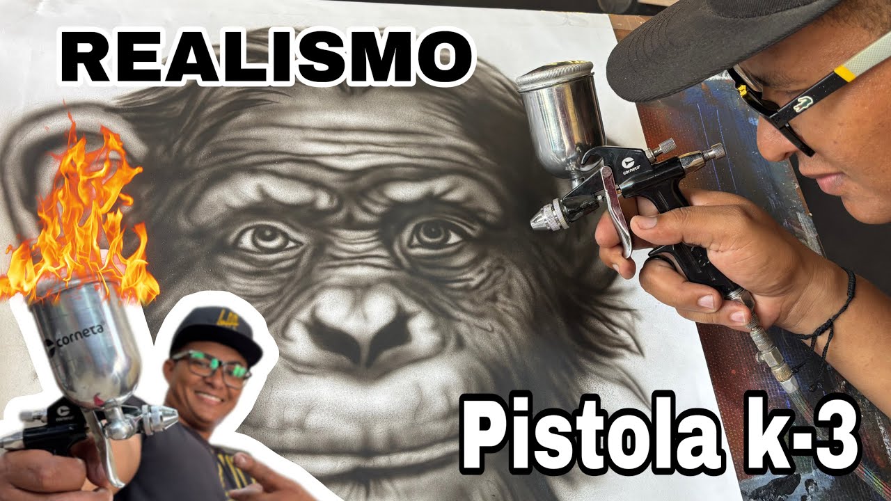 Se puede hacer REALISMO con la PISTLA k3 en murales puede trabajar como un AEROGRAFO normal? 