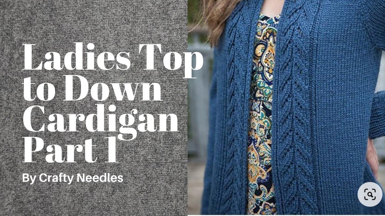 Ladies V-Neck Raglan Cardigan | Top-to-Down | Knitting Tutorial in Urdu | Part 1/3