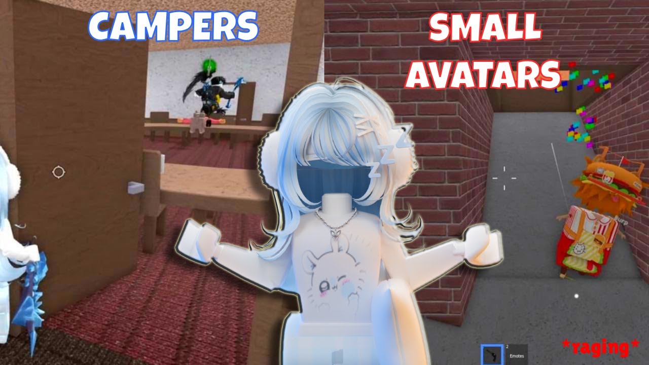 BEATING SMALL AVATARS AND CAMPERS IN MM2 (Murder Mystery 2)