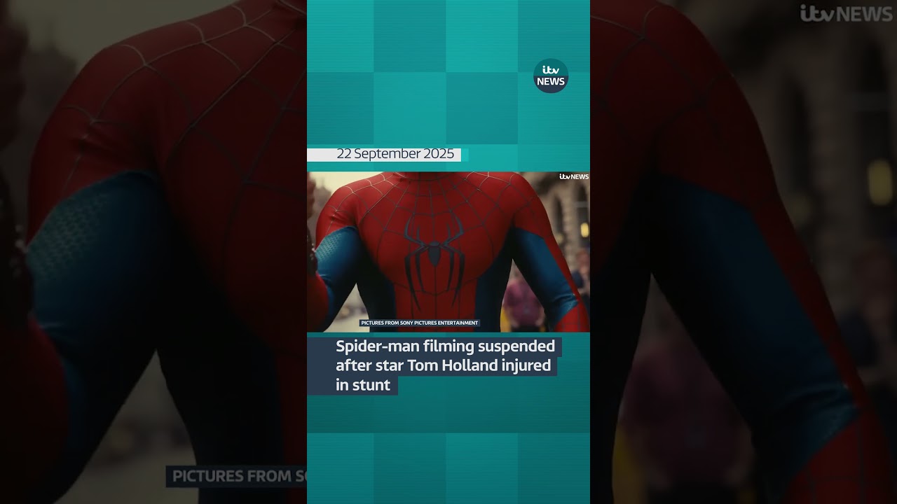 Spider-Man filming suspended after star Tom Holland injured in stunt | ITV News