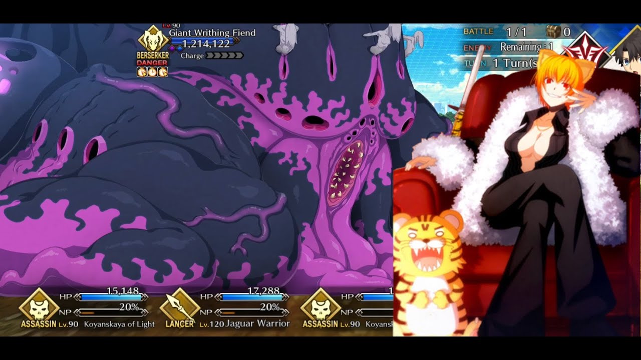 [FGO NA] Jaguar Warrior vs Big HP Slime | Ordeal call 1