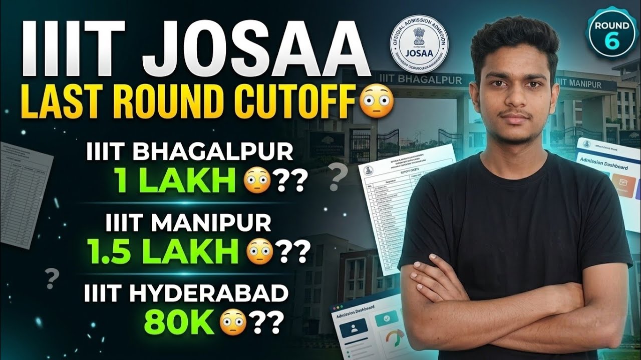 🚨JOSAA Round 6 IIIT Cutoffs 2025😳 Shocking Data
