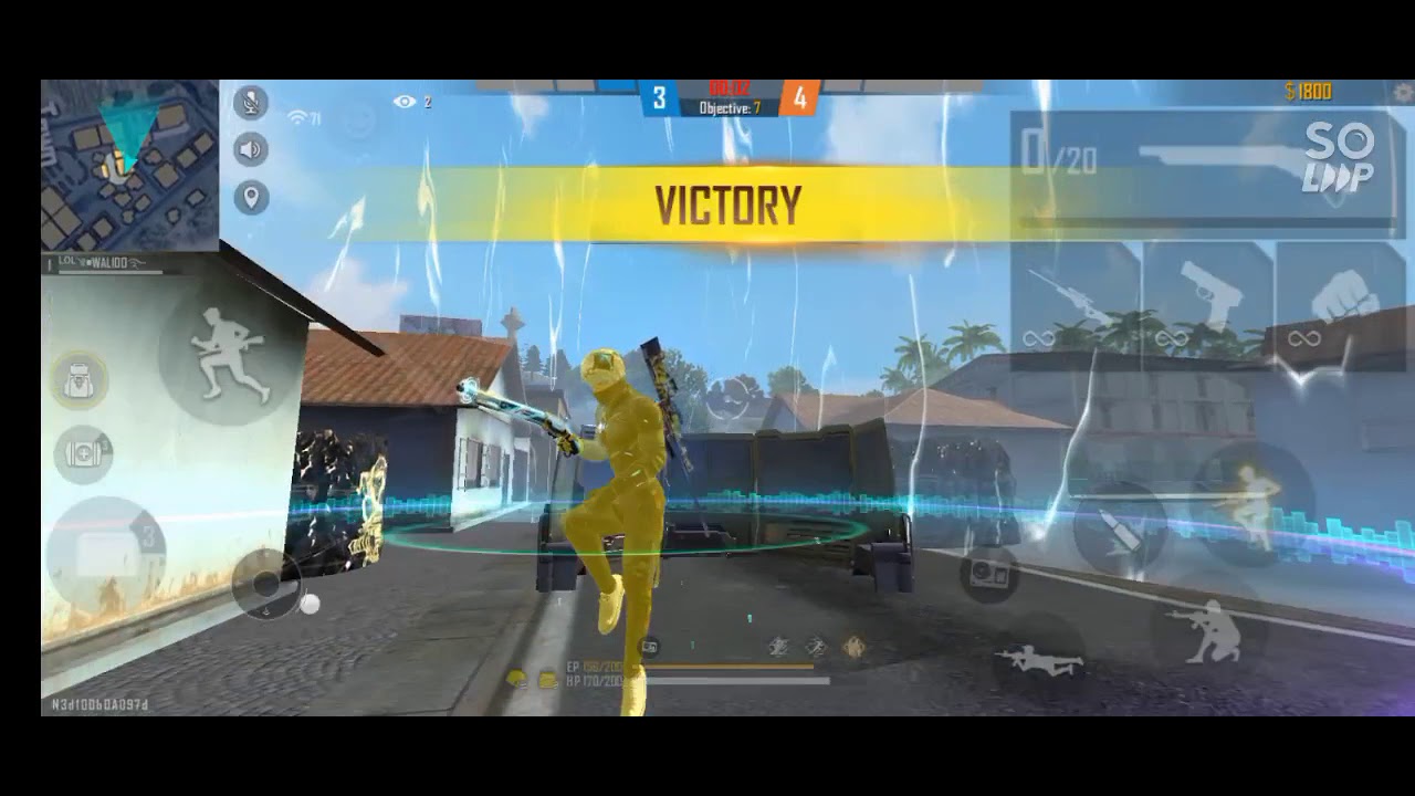 1VS 2 CUSTOM GAMEPLAY FF WALIDO