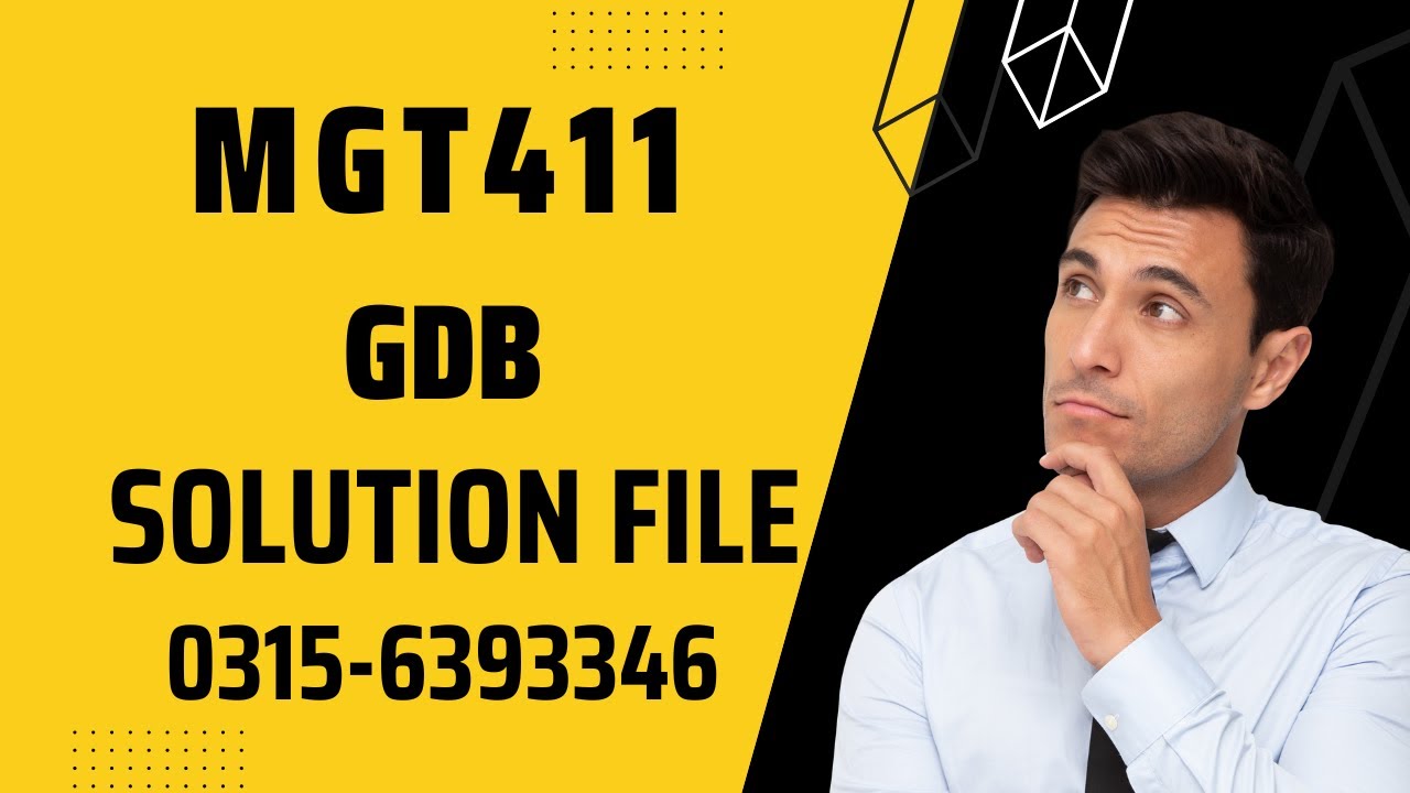 MGT411 GDB Solution FA2022 mgt411 #mgt411 #mgt411gdb #MGT411gdbfa2022