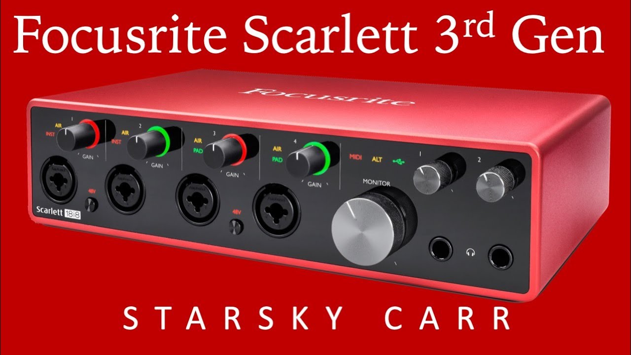 Focusrite Scarlett 3-го поколения: распаковка, первый взгляд и настройка
