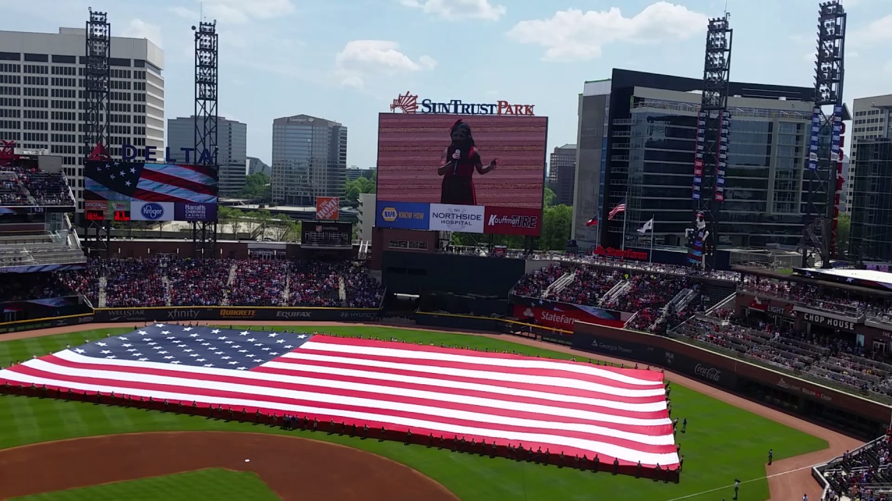 Angelica Hale -  Braves Game Opening April 2017 SunTrust Park