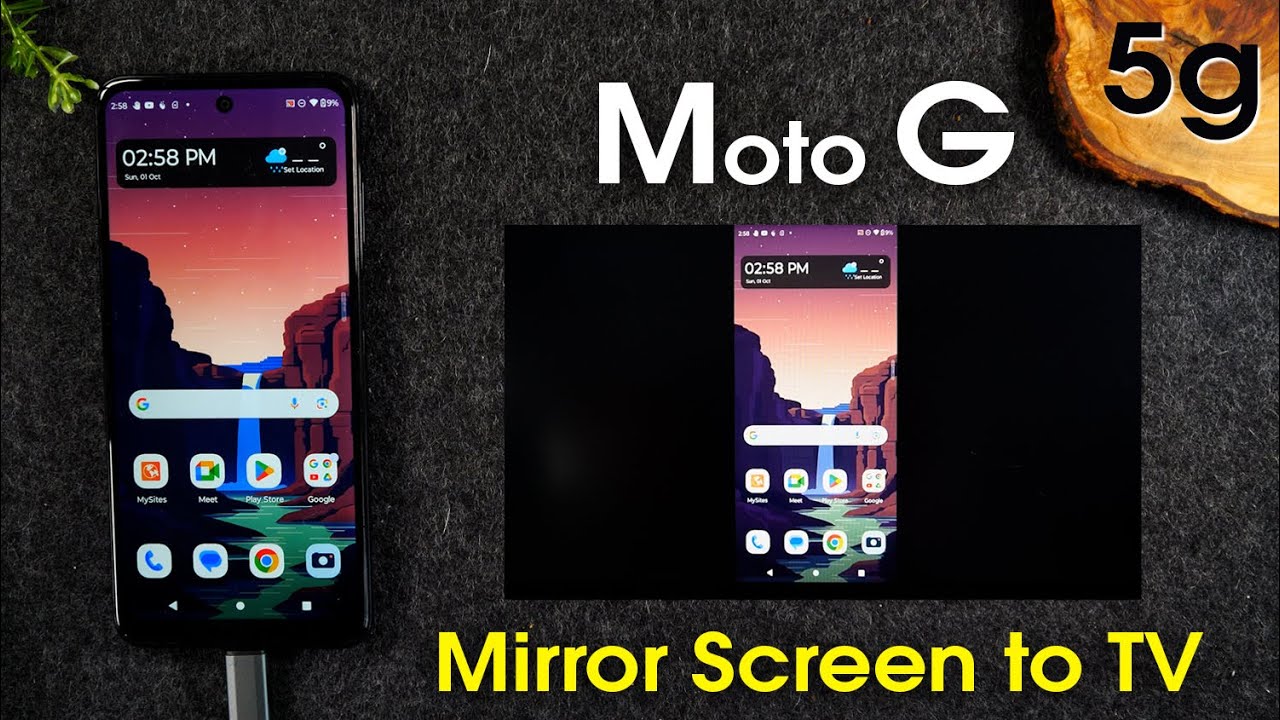 Moto G 5G: Jak przesłać ekran na telewizor (przesyłanie obrazu) | Odtwarzaj na telewizorze | H2te...