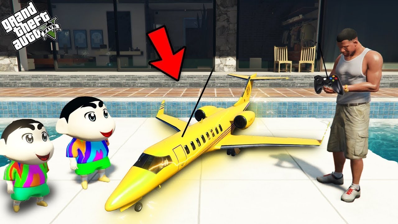 Shinchan got  RC Plane but? GTA 5
