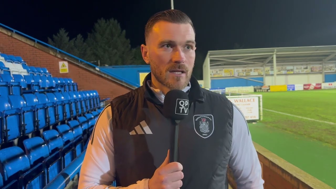 Match Reaction | Sean Crighton | Stranraer 1 Queen's Park 1 | Scottish Gas Scottish Cup