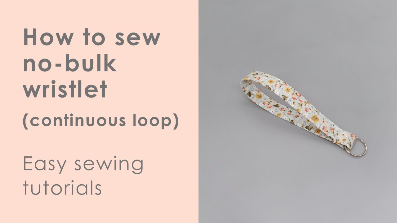 How to sew wristlet keychain - NO BULK