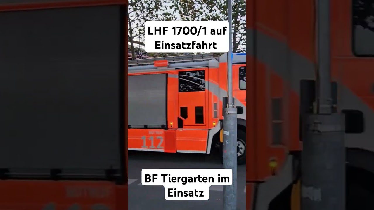 LHF 1700/1 auf Einsatzfahrt. #feuerwehr #berlin #feuerwehrauto #lhf #tiergarten tierga