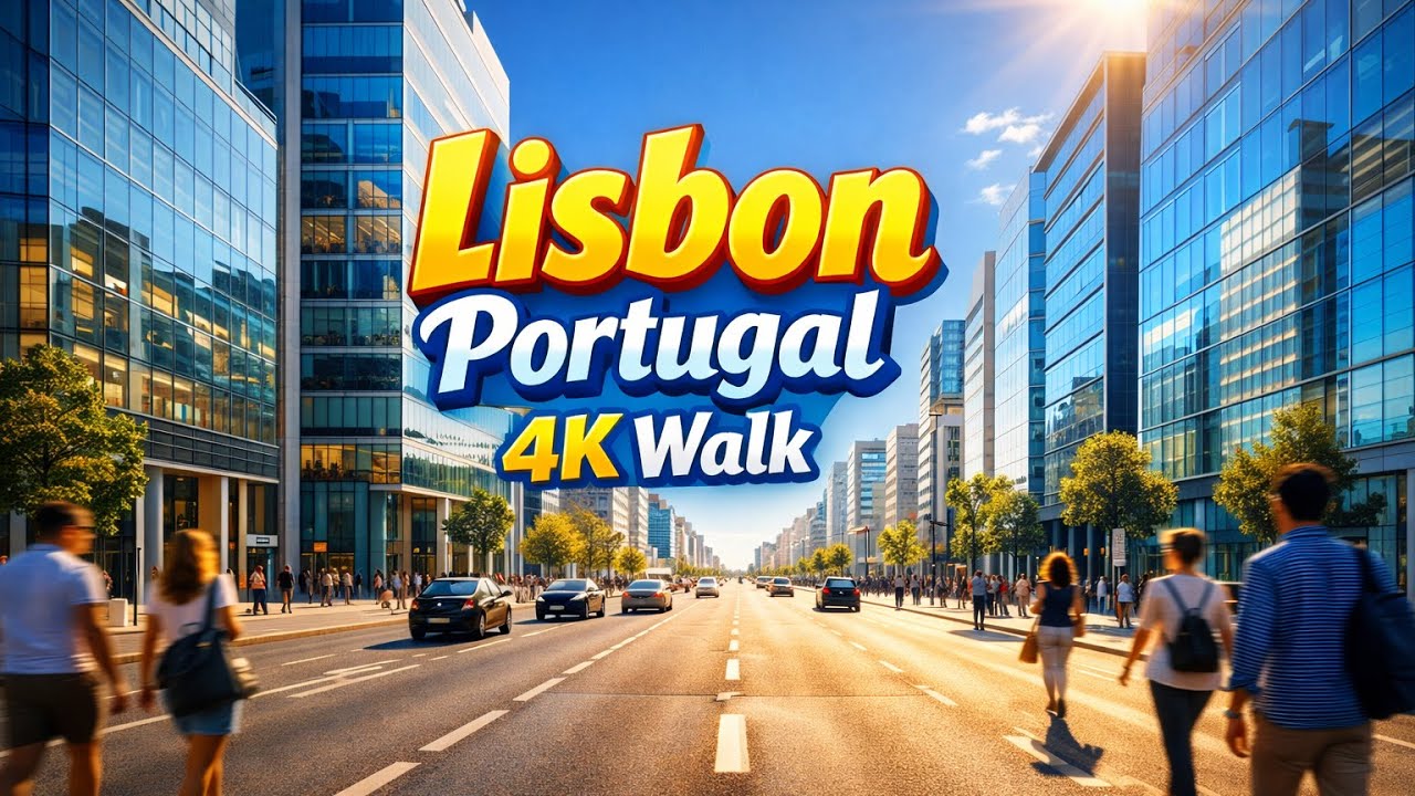 Lisbon Portugal 4K Walk – A Day of Light and Presence