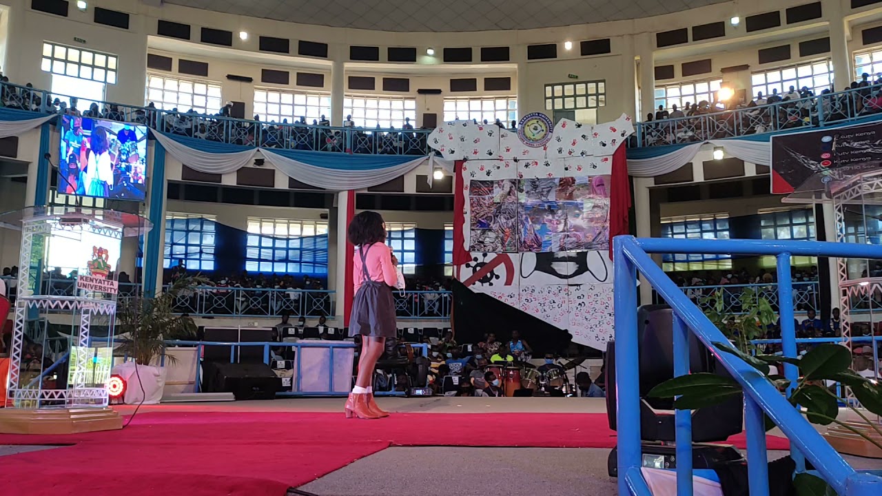 9 year Old Zawadi Kayyoh at @kenyattauniversity-ku Culture Week Ceremony. 