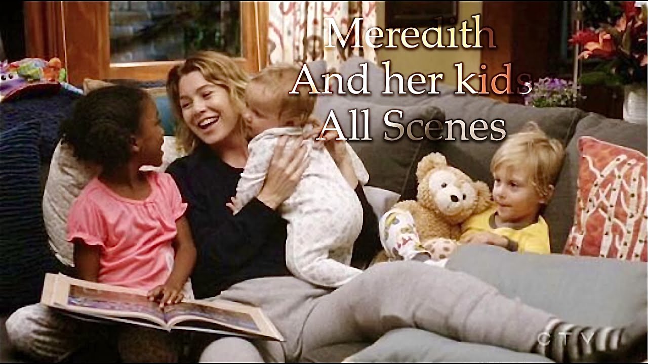 Meredith and her kids | Grey's Anatomy Scenes