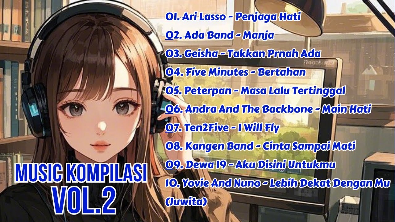 MUSIK BAND POP KOMPILASI NOSTALGIA KENANGAN JAMAN SEKOLAH VOLUME 2 #nostalgiajamandulu  #musik2000an