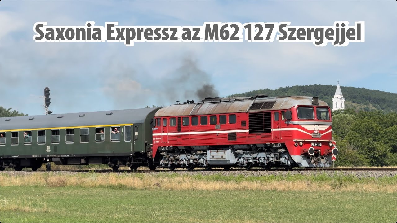 Saxonia Expressz az M62 127 „bajszos” Szergejjel 2024-ben