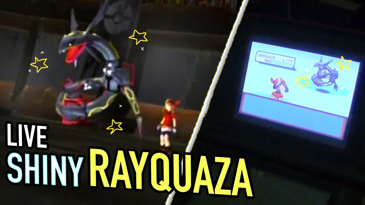 LIVE! Encountering SHINY RAYQUAZA in Pokémon Ruby!