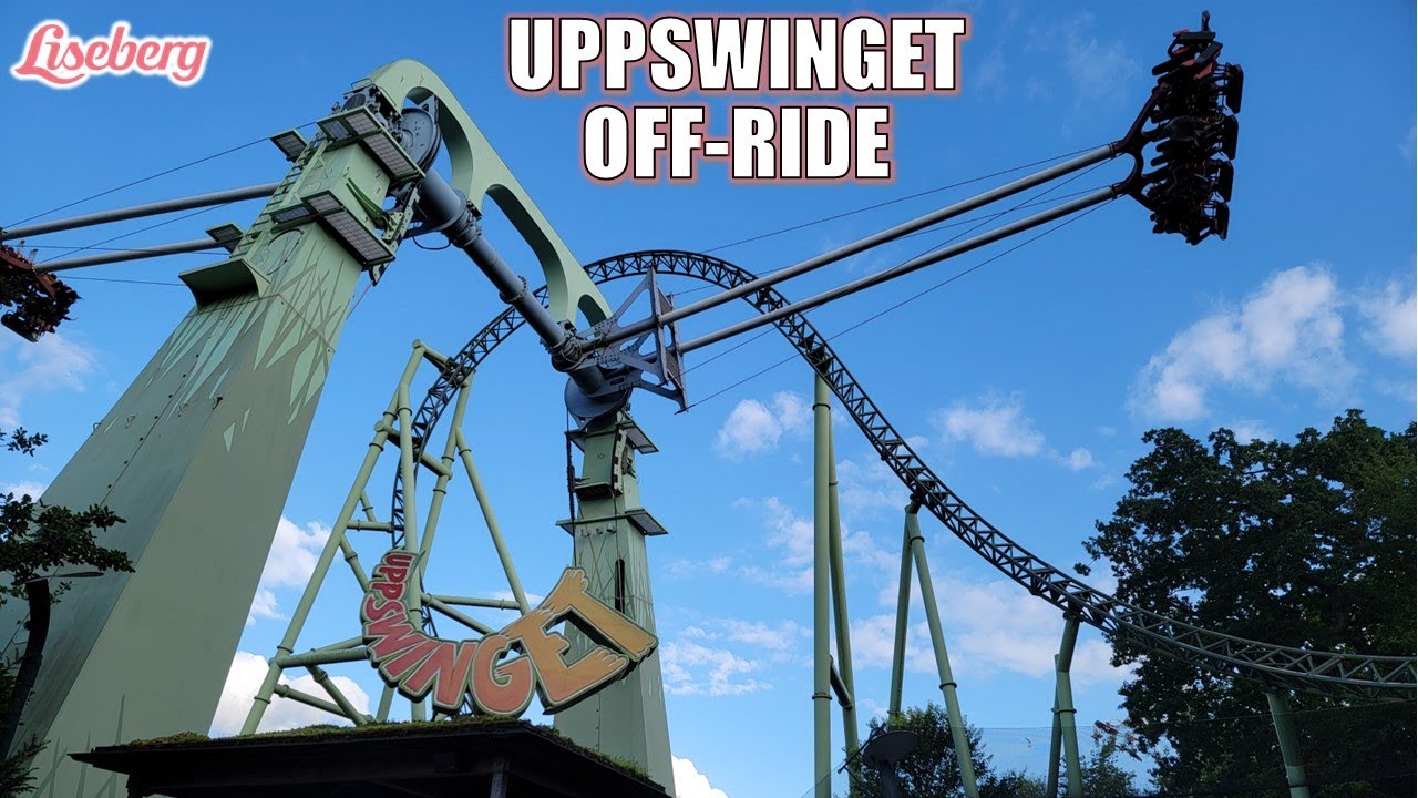 Uppswinget Off-Ride Footage, Liseberg S&S Screamin' Swing on a Hill | Non-Copyright