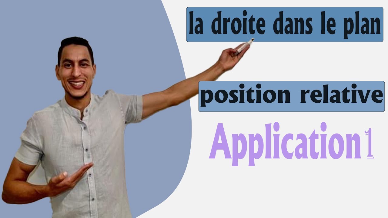 la droite dans le plan tronc commun المستقيم في المستوى : position relative -- droites sécantes