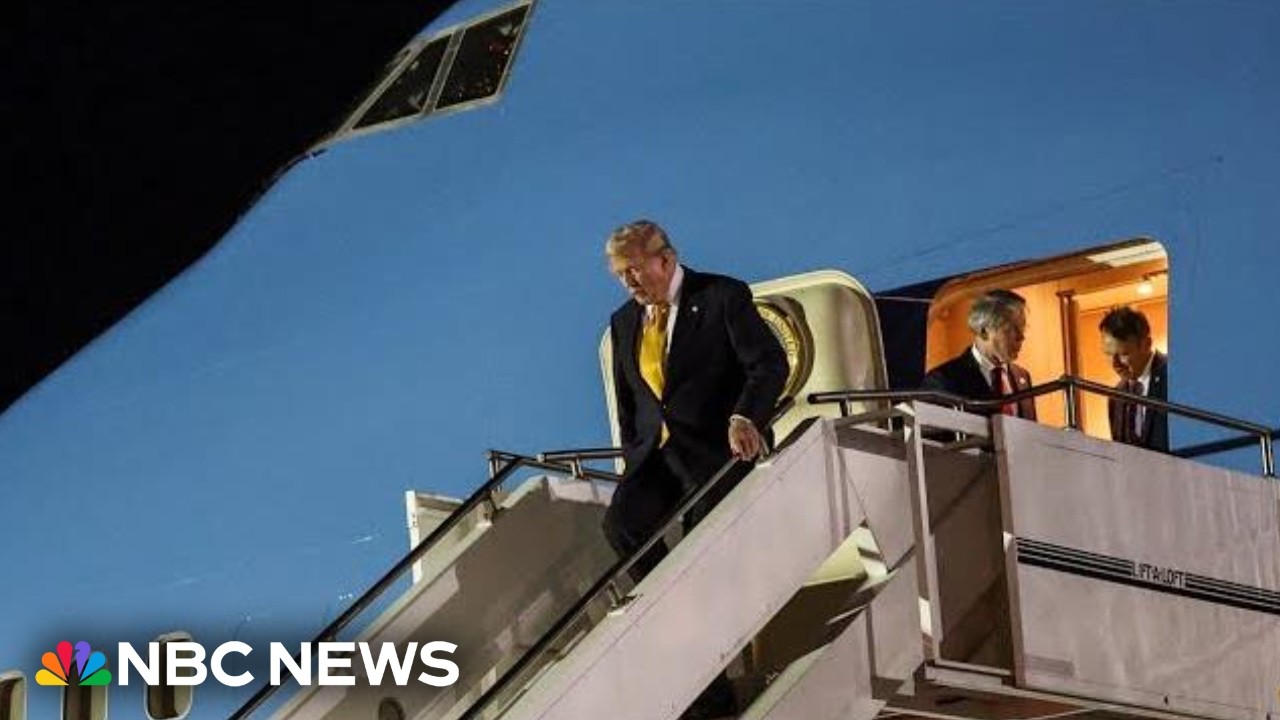 Trump returns from Turkey in old Air Force One jet due to security concerns