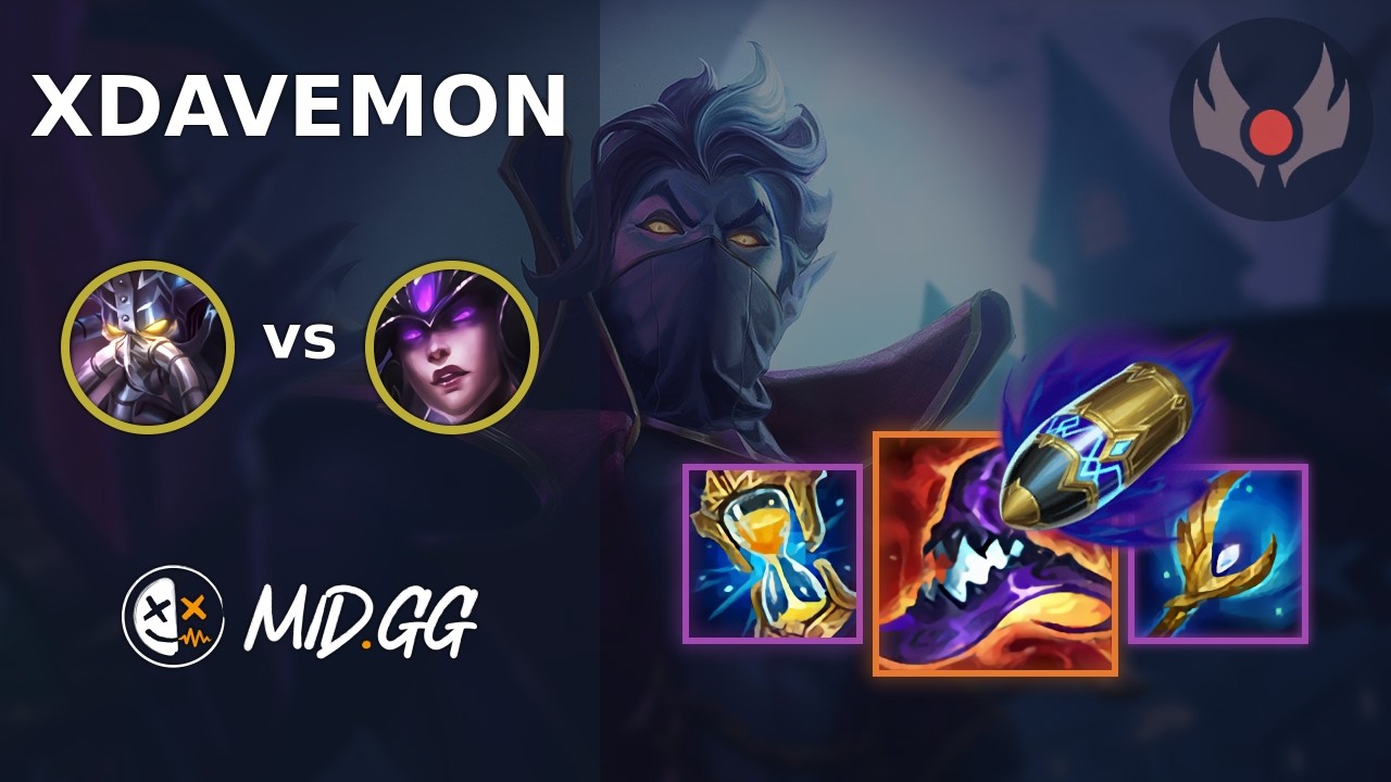 MID.GG: [ xDavemon ] Kassadin MID vs Syndra | NA GRANDMASTER | LOL Season 2026
