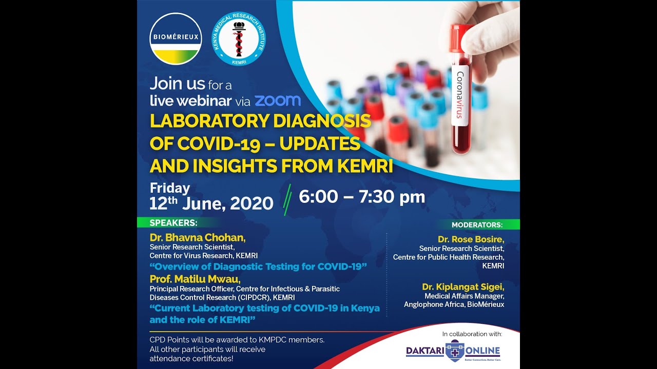 Biomerieux - KEMRI Webinar| Laboratory Diagnosis of COVID-19