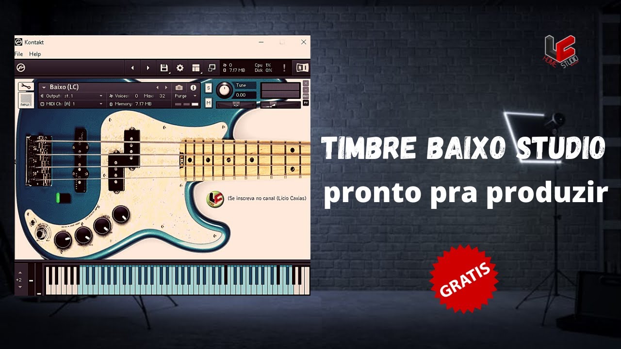 timbre de baixo (grátis) timbrado studio