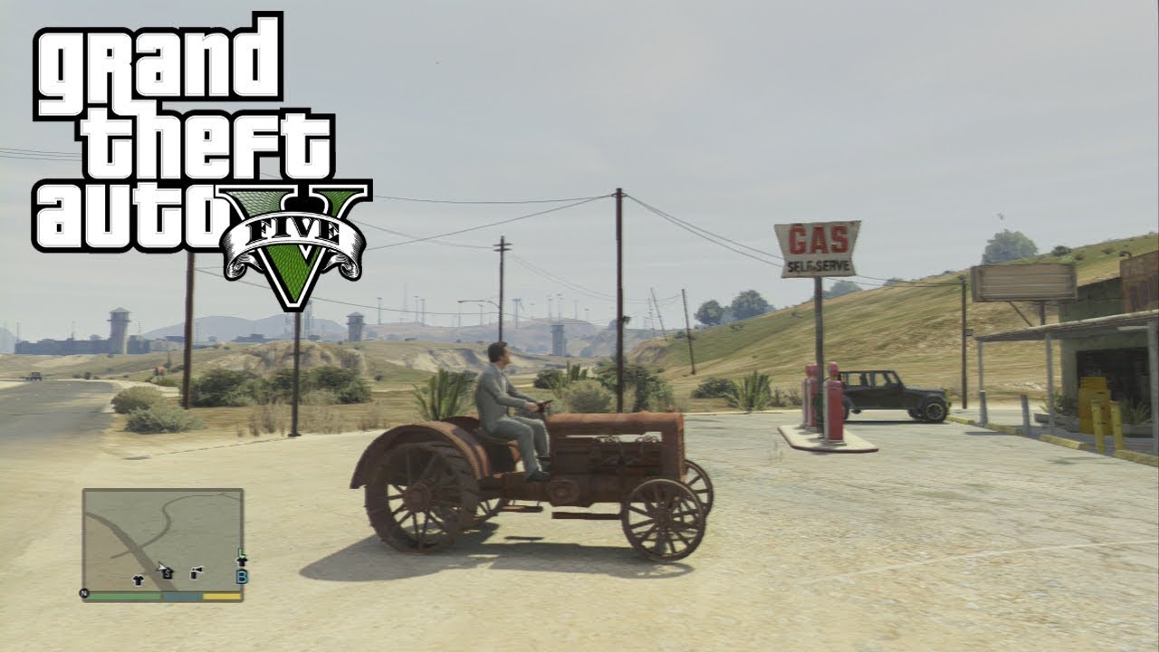 GTA V | Défi: monter le mont chiliad en tracteur !