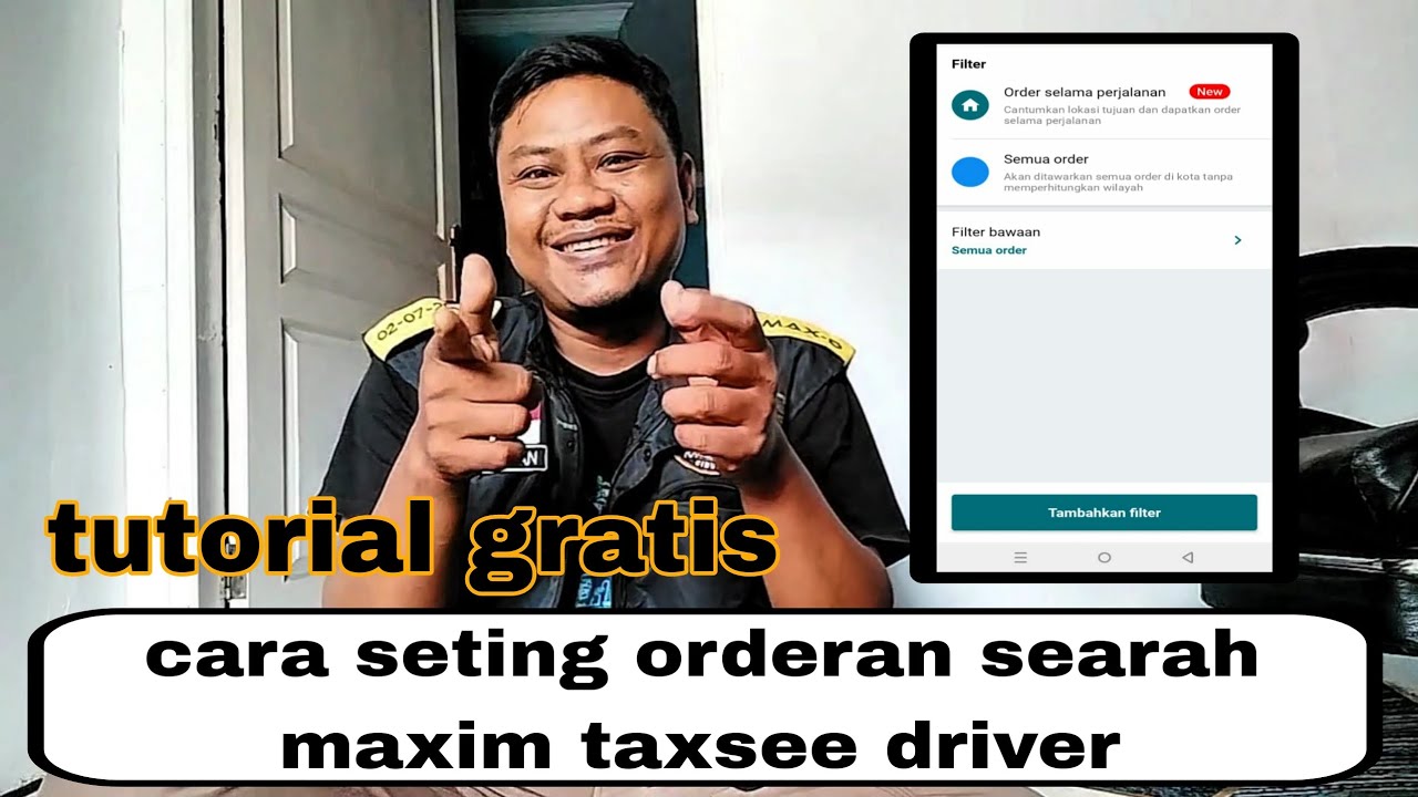 Cara seting orderan searah maxim taxsee driver