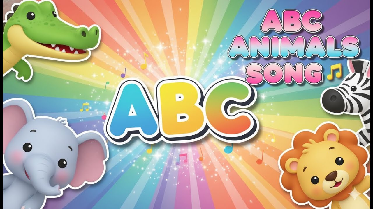 A for Alligator 🐊 | ABC Animals Phonics Song | Learn Alphabet Sounds for Kids | Nursery Rhymes