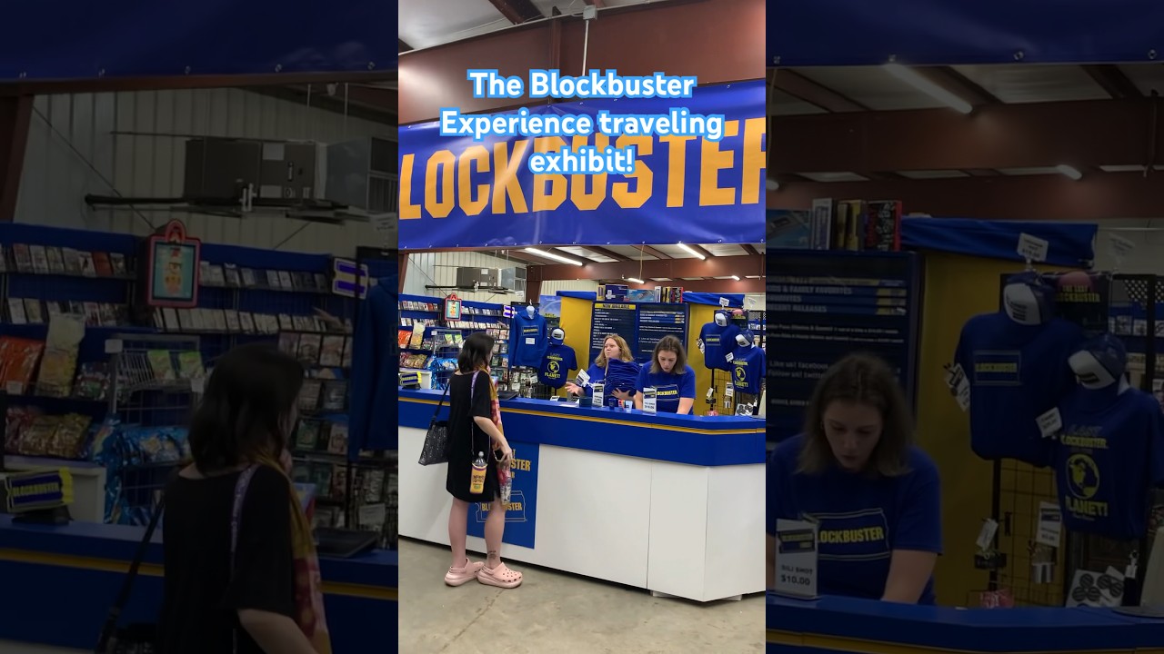 Blockbuster Experience Walkthrough ~ 90's nostalgia!  #shorts #blockbuster #popup #videostore