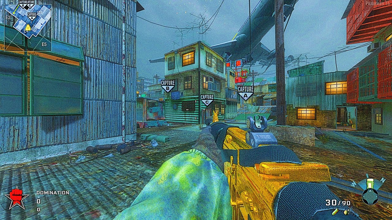 GOLD COMMANDO 66 KILLS DLC MAP: KOWLOON BLACK OPS 1 DOMINATION ONLINE GAMEPLAY (no commentary)
