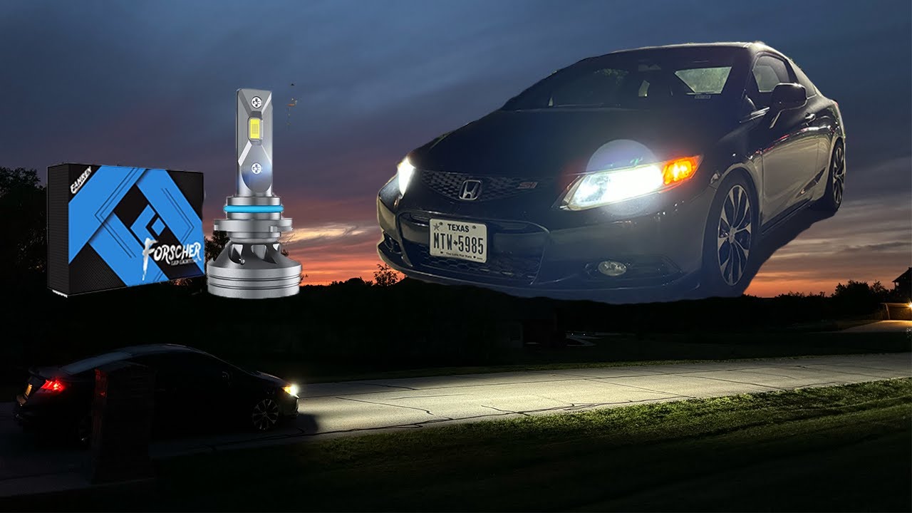 LED Low Beam Headlight Bulb Swap 2012-2015 Honda Civic / Si