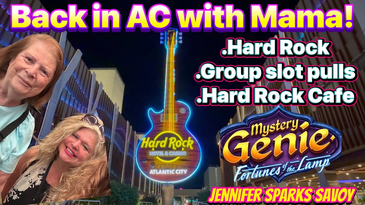 🎸 Hard Rock Atlantic City Vlog | Group Slot Pull & Hard Rock Café !