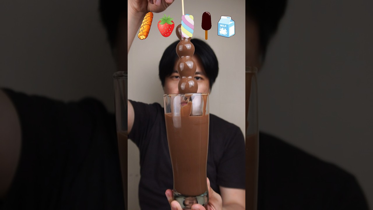 EATING RANDOM FOOD WITH CHOCOLATE 