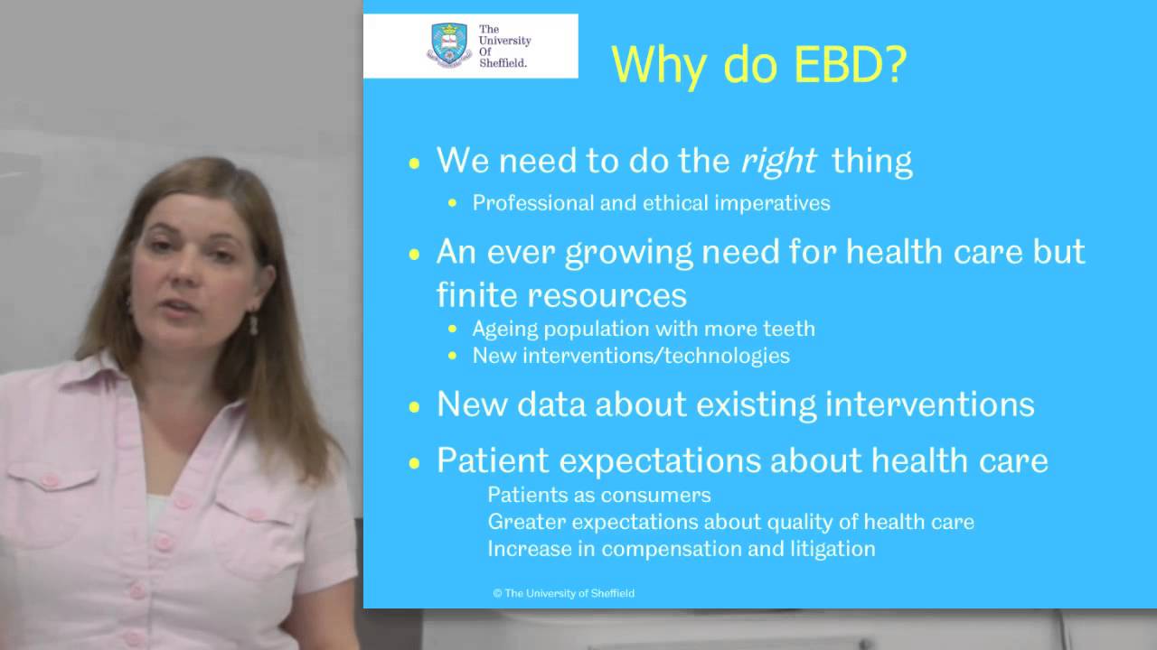 Why evidence based dentistry?
