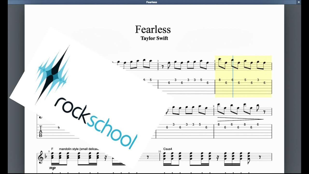 Fearless Rockschool grade 4 Acoustic Guitar