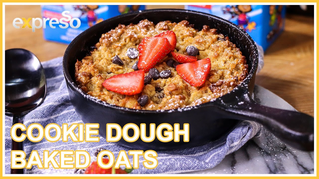 Cookie Dough Baked Oats with Clover Nutrikids | Expresso Show Recipe