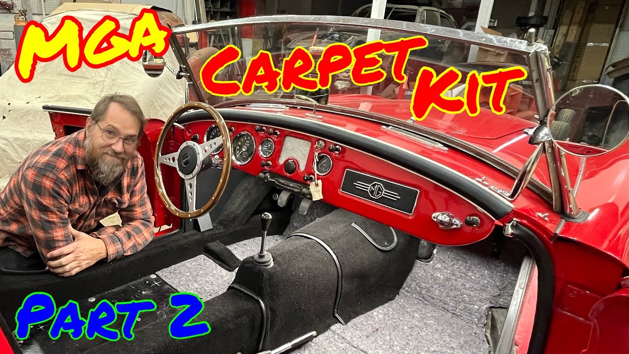 The 1960 MGA gets carpet, part 2