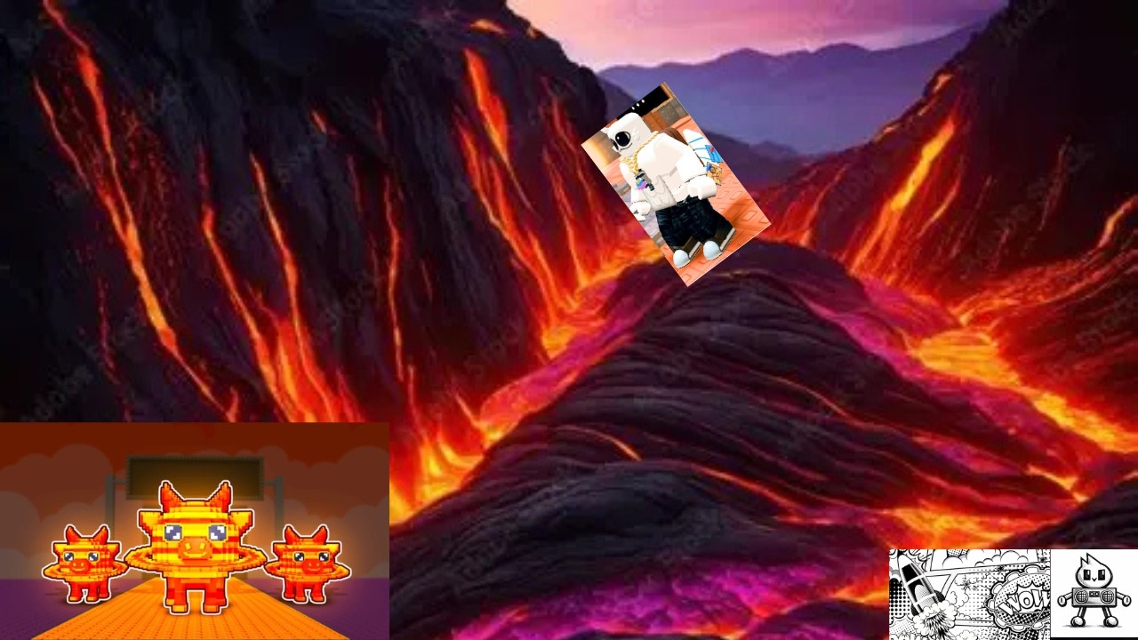Жега без капка вода: Survive lava for brainrot