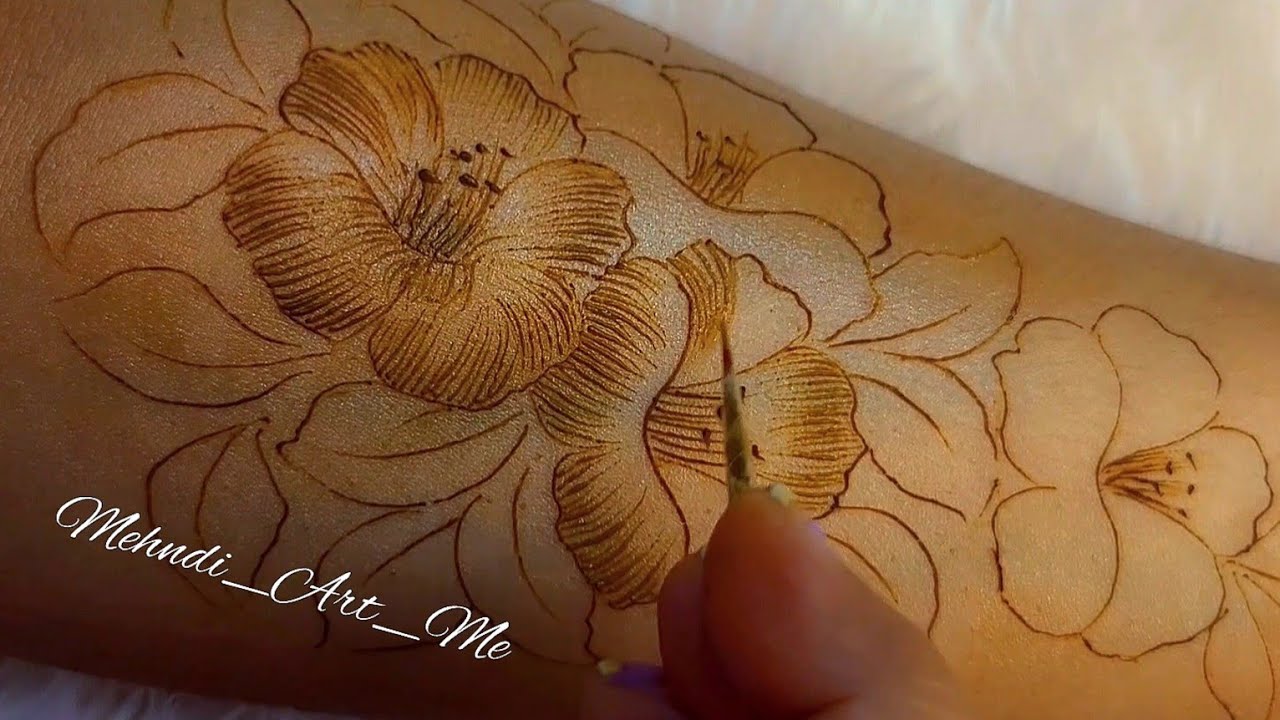 Try This Floral Design With Easy Step | Flower Henna | Dubai Henna | Mehndi Art Me