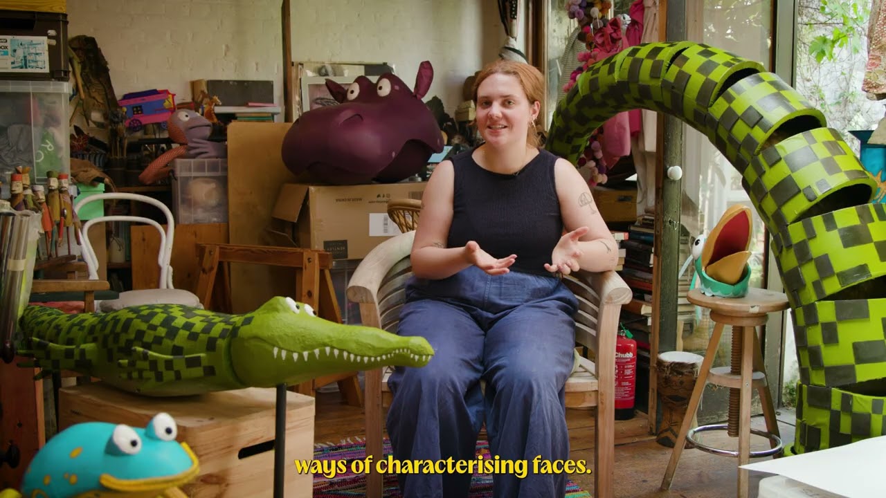 Peek into the puppet workshop | The Enormous Crocodile