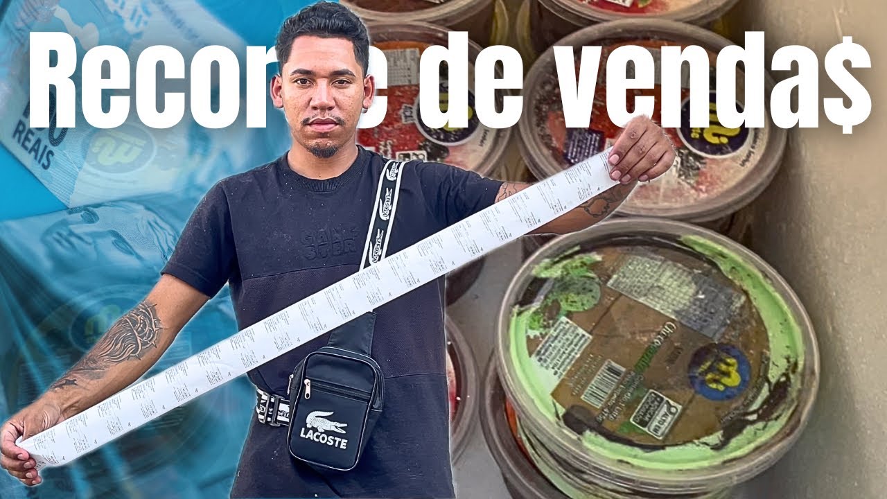 O DIA QUE MAIS FIZ DINHEIRO VENDENDO SORVETE NA RUA 